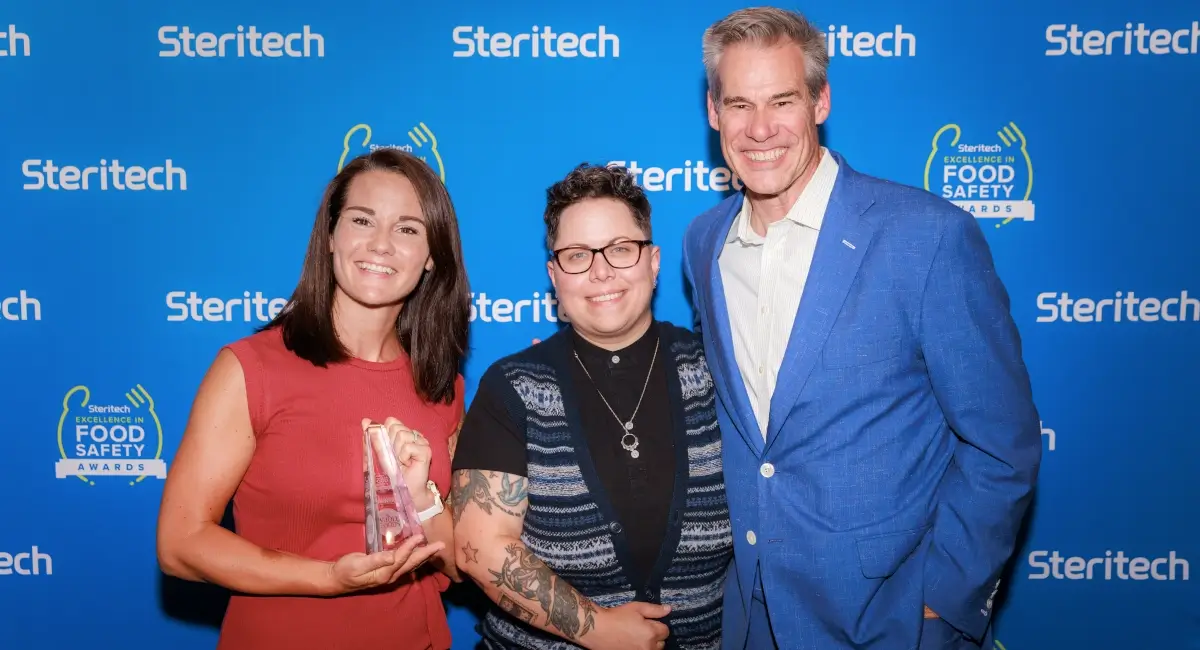 Whole foods ESFA winners with Doug Sutton, Steritech President